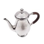 Liberty & Co 1930s small silver coffee pot