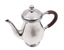 Liberty & Co 1930s small silver coffee pot