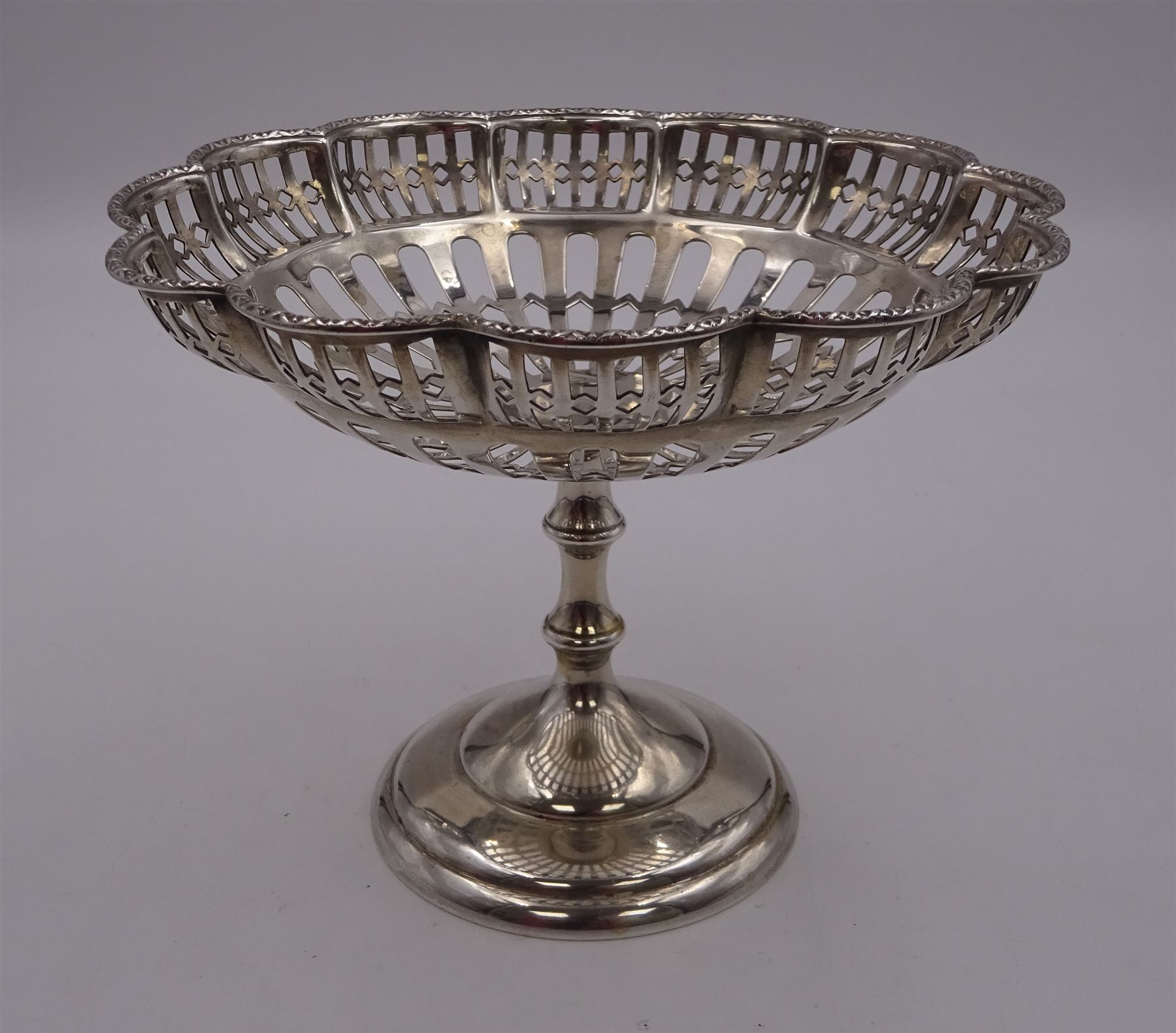 1920s silver pedestal dish - Image 2 of 3