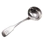 George IV provincial silver Fiddle pattern sauce ladle