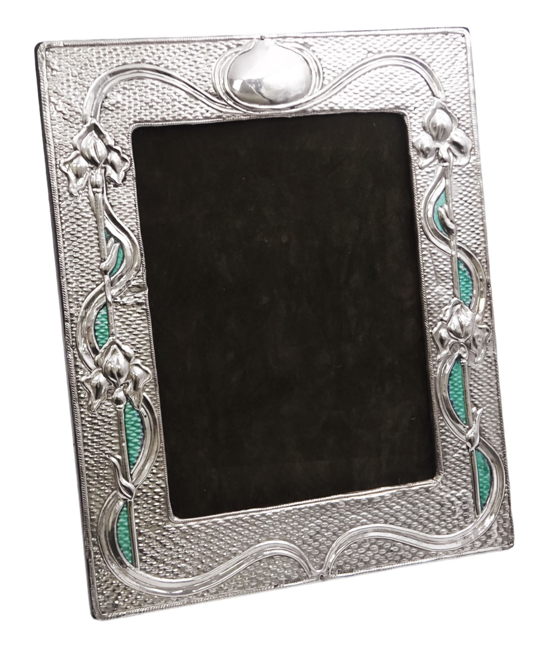 American Art Nouveau silver mounted photograph frame