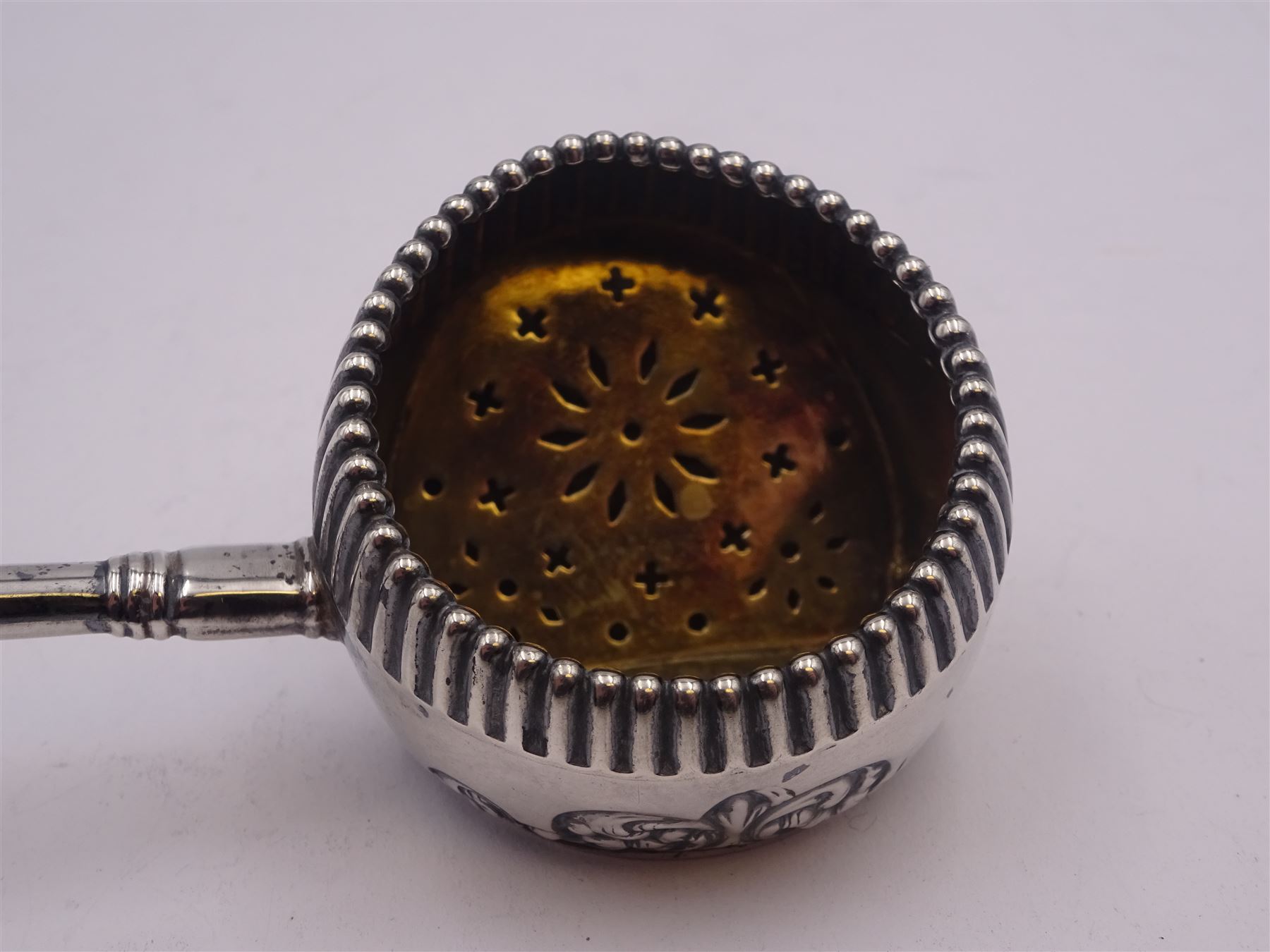 Late 19th century American silver strainer - Image 6 of 9