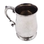 George II silver tankard