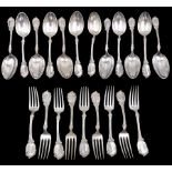 Early 20th century Danish silver flatware