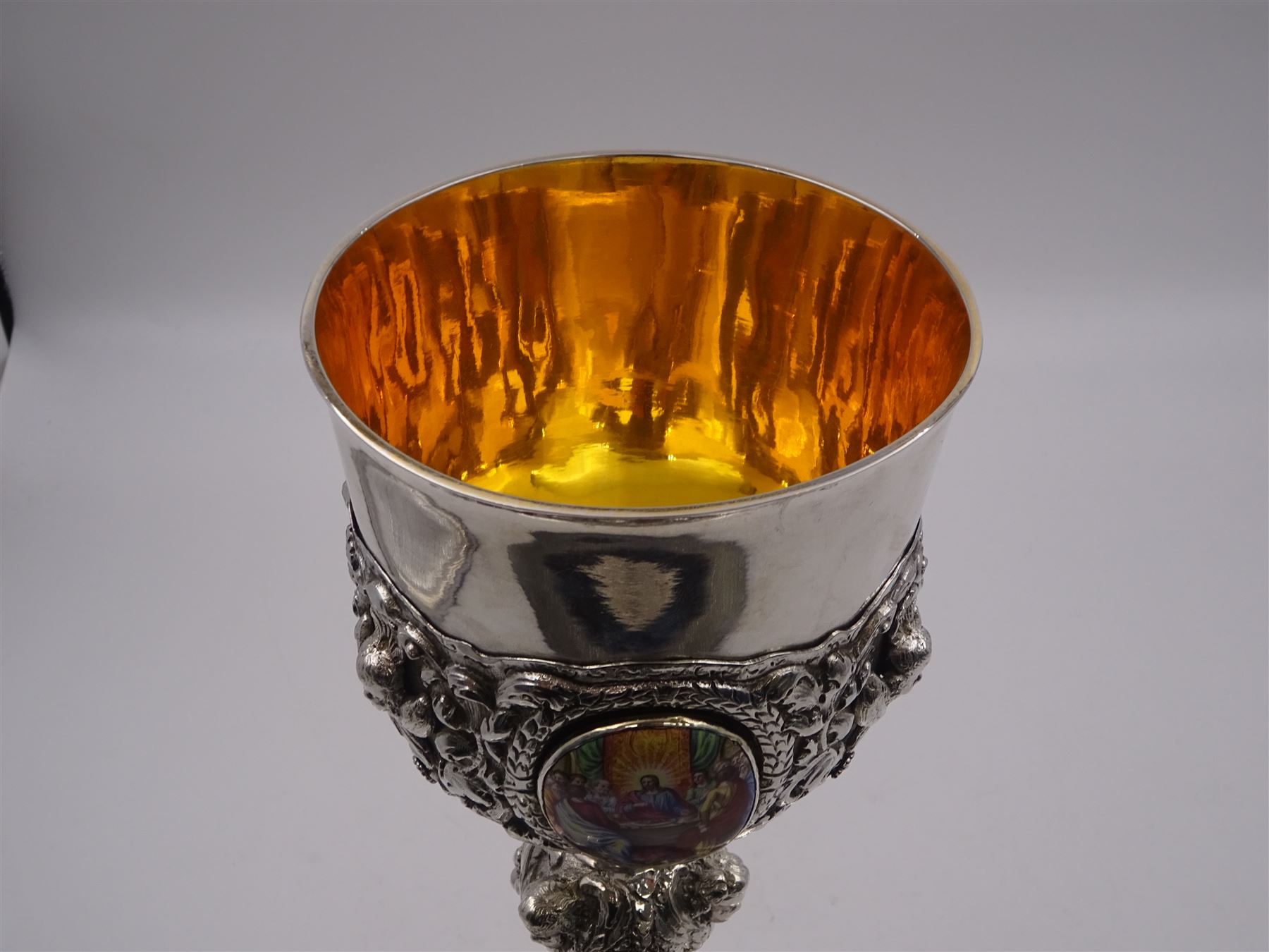 German silver chalice - Image 9 of 10