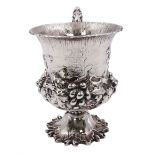 William IV silver christening mug