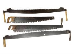 Four crosscut saws