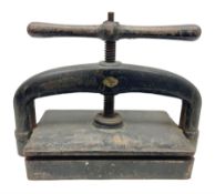 Victorian cast iron book press