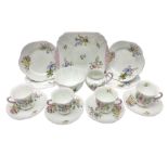 Shelley Wild Flowers pattern part tea service