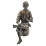 Oriental bronze figure of a gentleman