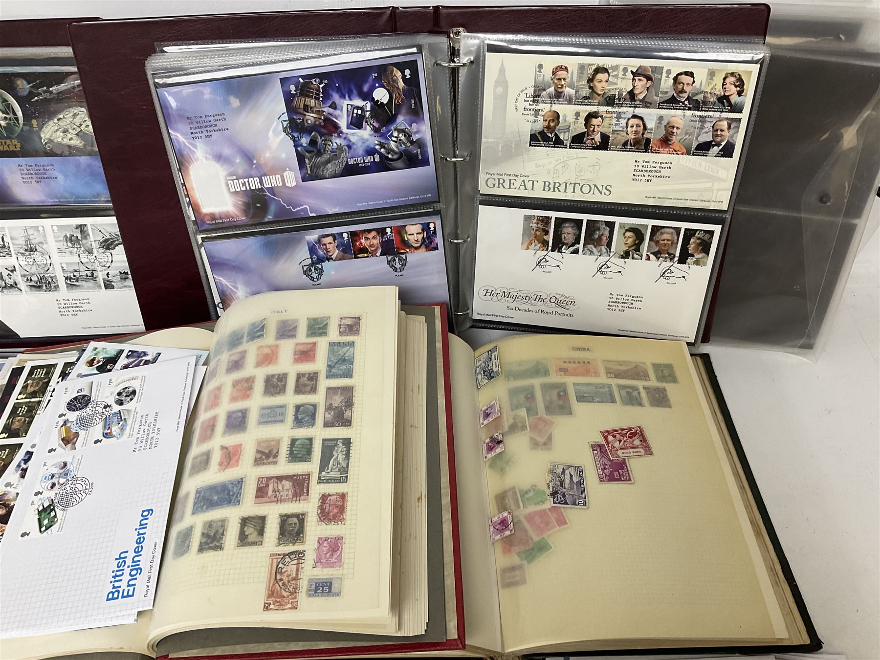 Queen Elizabeth II Royal Mail first day covers mostly with printed addresses and special postmarks - Image 2 of 6