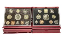 Four The Royal Mint United United Kingdom proof coin sets