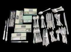 Gee & Holmes Ltd Elizabethan pattern part canteen of silver plated cutlery