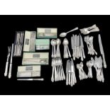 Gee & Holmes Ltd Elizabethan pattern part canteen of silver plated cutlery