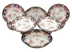 Early 20th century Royal Crown Derby Imari pattern dessert service