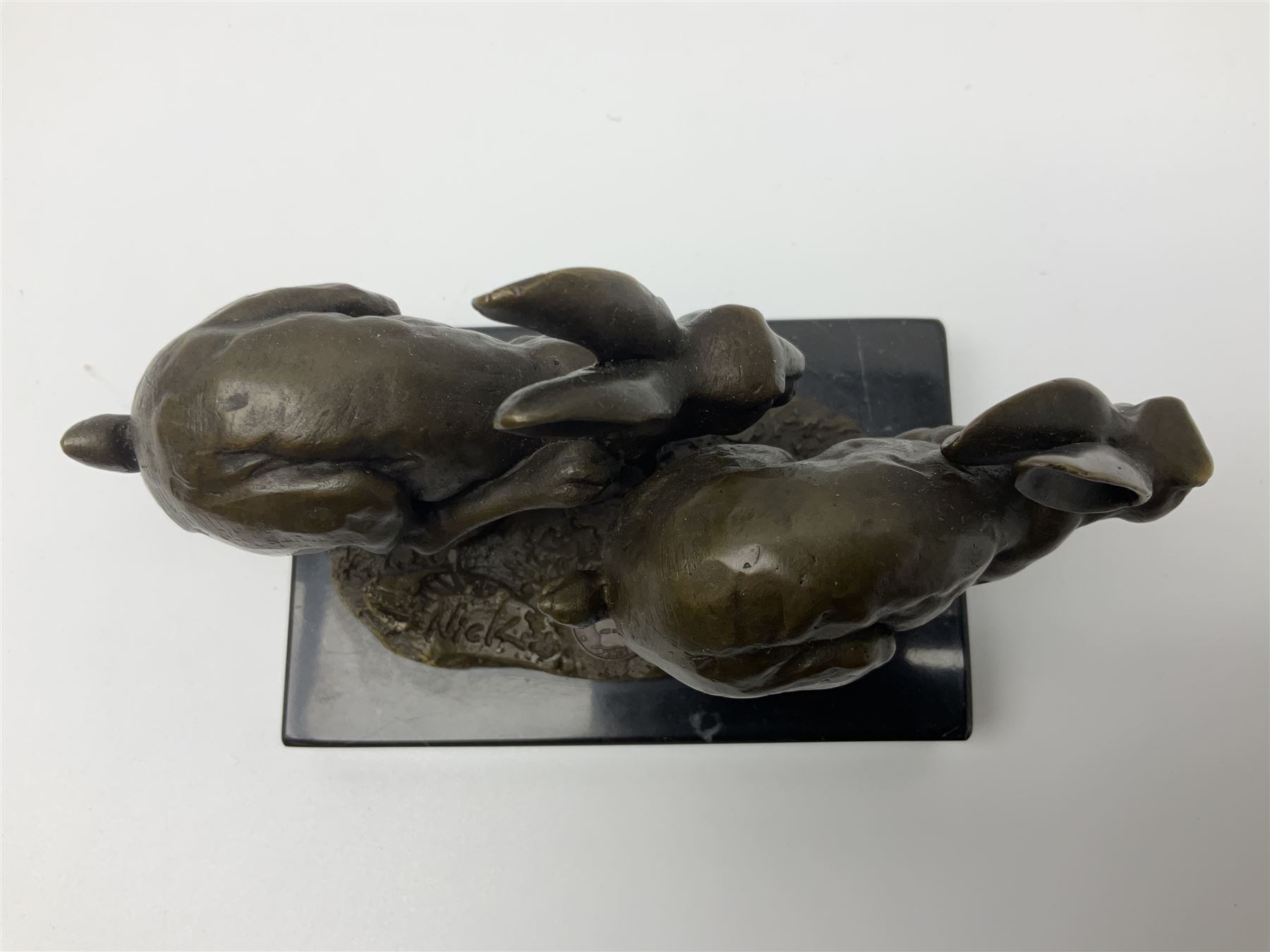 Bronze figure group - Image 5 of 7