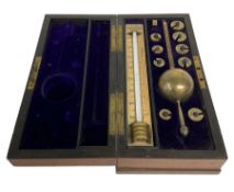 20th century cased Sikes Hydrometer by Dring & Fage