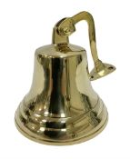 Wall hung brass bell with clapper