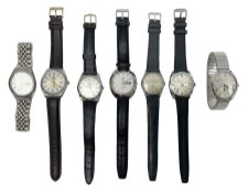 Five automatic wristwatches including Bvler 17 jewels