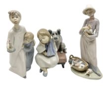 Three Lladro figures