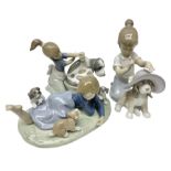 Three Lladro figures