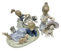 Three Lladro figures