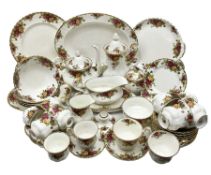 Royal Albert Old Country Roses pattern part tea and dinner service