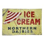 Northern Dairies Ice Cream aluminium advertising sign