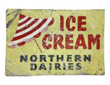 Northern Dairies Ice Cream aluminium advertising sign