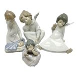 Four Lladro figures