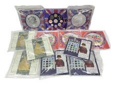 Twelve The Royal Mint United Kingdom brilliant uncirculated coin collections