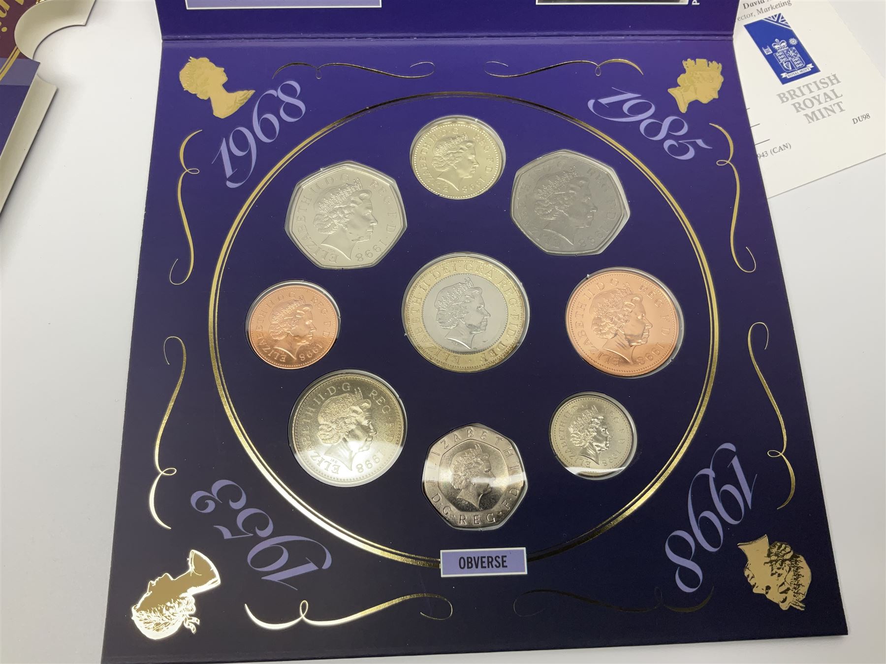 Twelve The Royal Mint United Kingdom brilliant uncirculated coin collections - Image 9 of 10