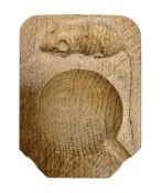 Mouseman oak ashtray