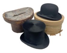 Early 20th century silk top hat