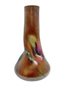 Iridescent Loetz style glass dimple vase