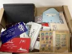 Stamps and ephemeral items including cigarette cards