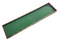 Victorian Mahogany Folding Bar Billiard Bagatelle Table