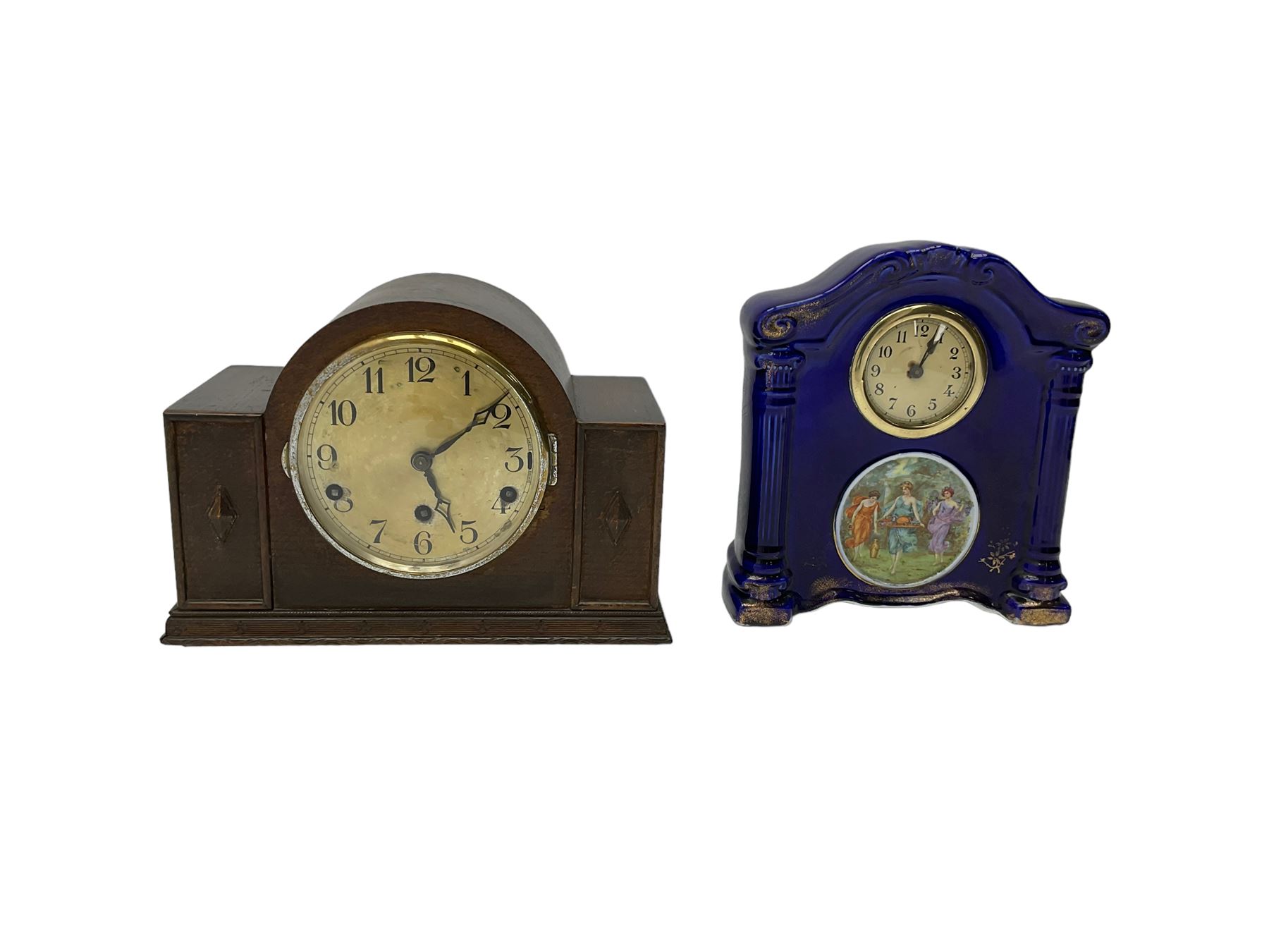 1930s Westminster chime clock - Image 2 of 4