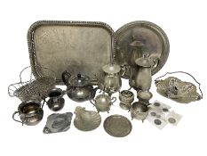 Quantity of Victorian and later silver plated metal ware