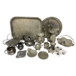 Quantity of Victorian and later silver plated metal ware