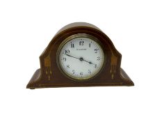 Edwardian timepiece mantle clock - Swiss lever balance movement