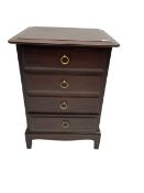 Stag Minstrel - mahogany bedside chest