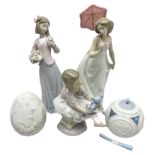 Three Lladro figures