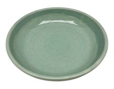 Agnete Hoy (1914-2000): Bullers studio pottery celadon glazed bowl