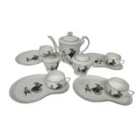 Japanese Arita China tea service for four