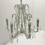 Single six branched chandelier