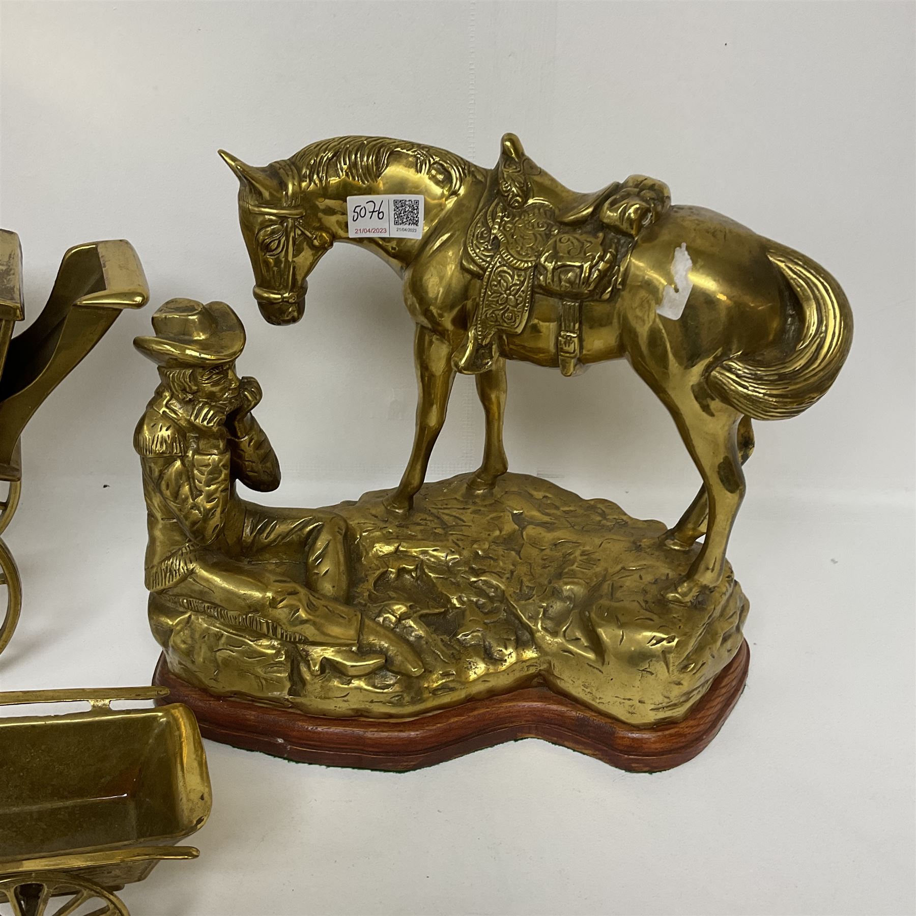 Three brass figures - Image 2 of 4