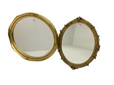 Gilt framed wall mirror