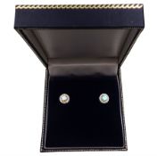 Pair of cubic zirconia stud earrings