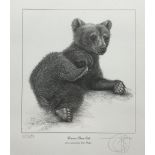 Gary Hodges (British 1954-): 'Brown Bear Cub'